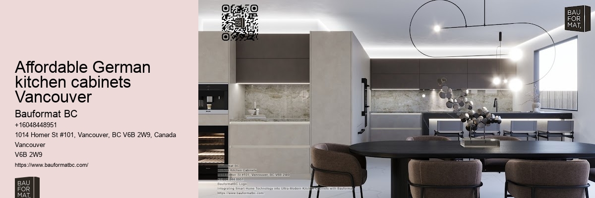 German kitchen cabinets for open-plan kitchens Vancouver