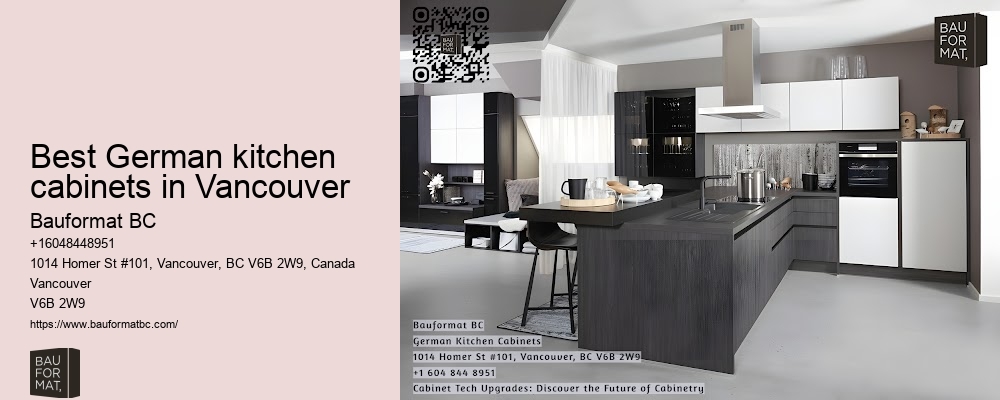 German kitchen cabinets with smart technology Vancouver