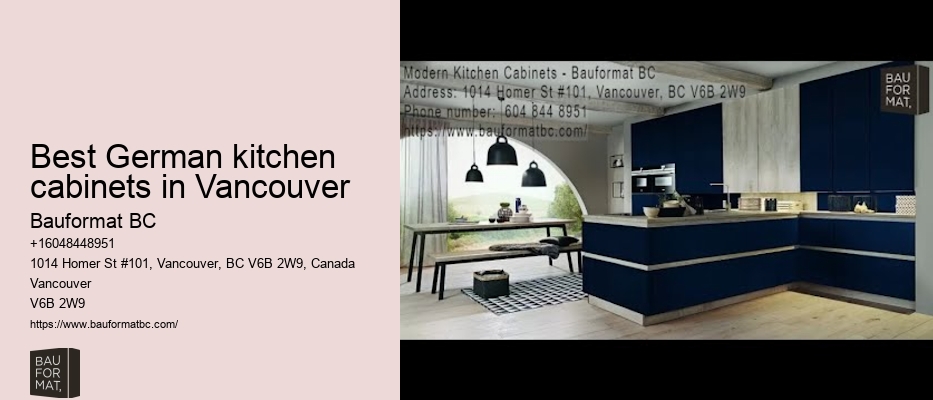 Emerging German kitchen cabinet trends Vancouver
