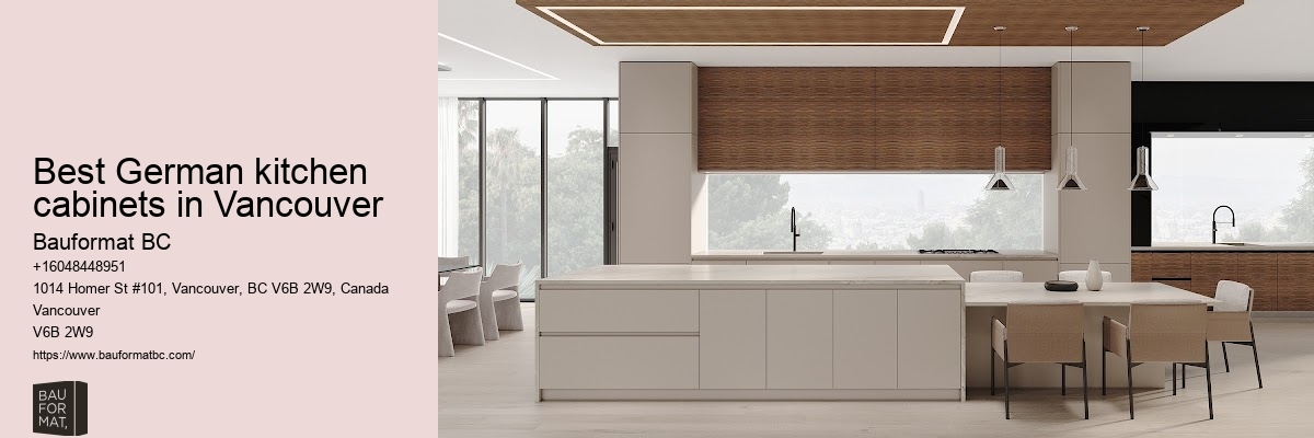 German kitchen cabinets with innovative hardware Vancouver
