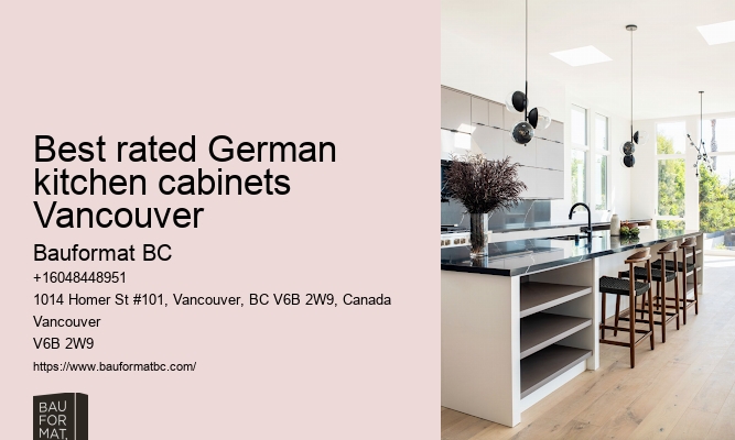 German kitchen cabinets with customizable options Vancouver