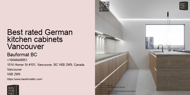 Modern German kitchen cabinets with innovative features Vancouver