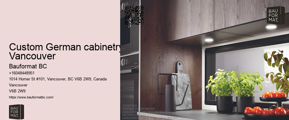 Custom German cabinetry Vancouver