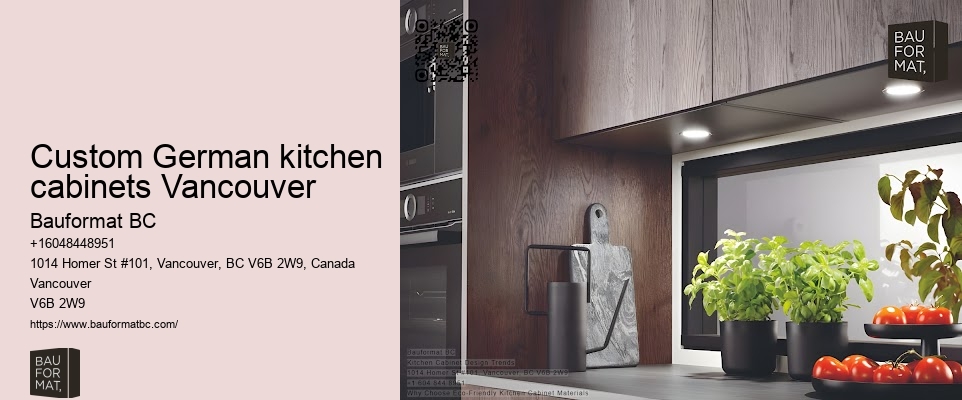 Custom German kitchen cabinets Vancouver