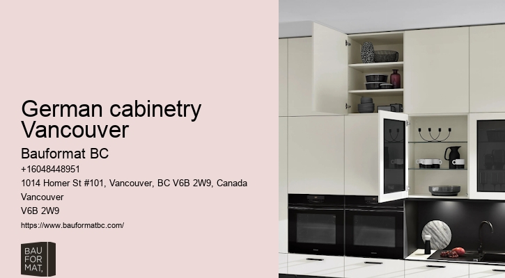 Compact German kitchen cabinets