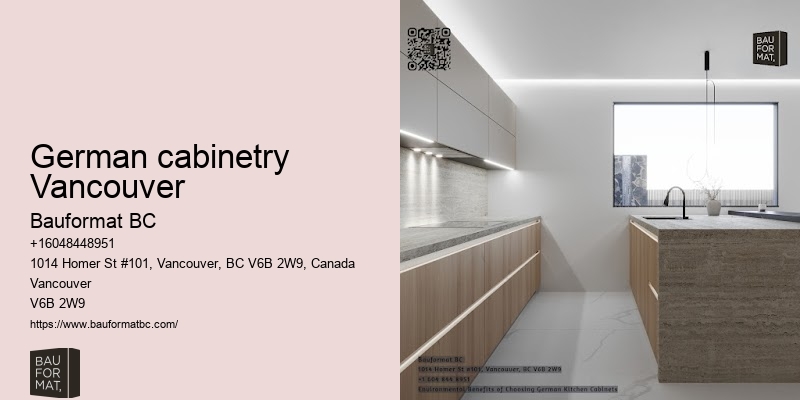 Luxurious German kitchen cabinets featuring elegant glass doors Vancouver