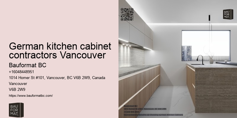 German kitchen cabinets with quartz countertops Vancouver