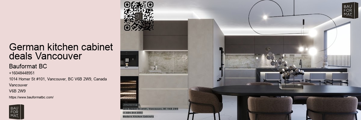 Elegant German kitchen cabinets Vancouver