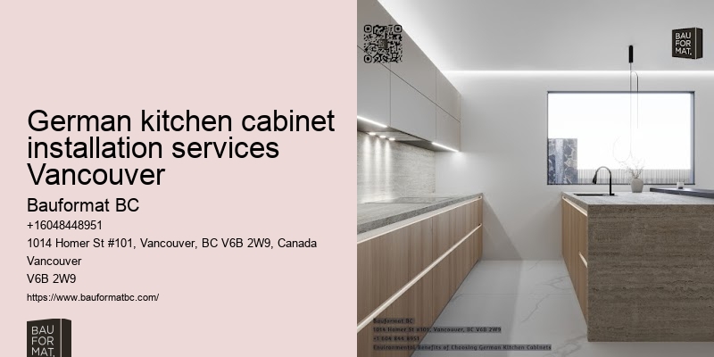 Versatile German kitchen cabinet styles Vancouver