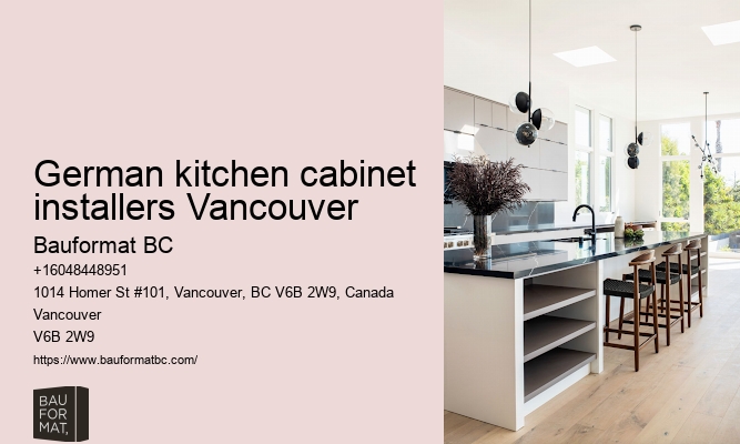 German kitchen cabinets with contemporary finishes Vancouver