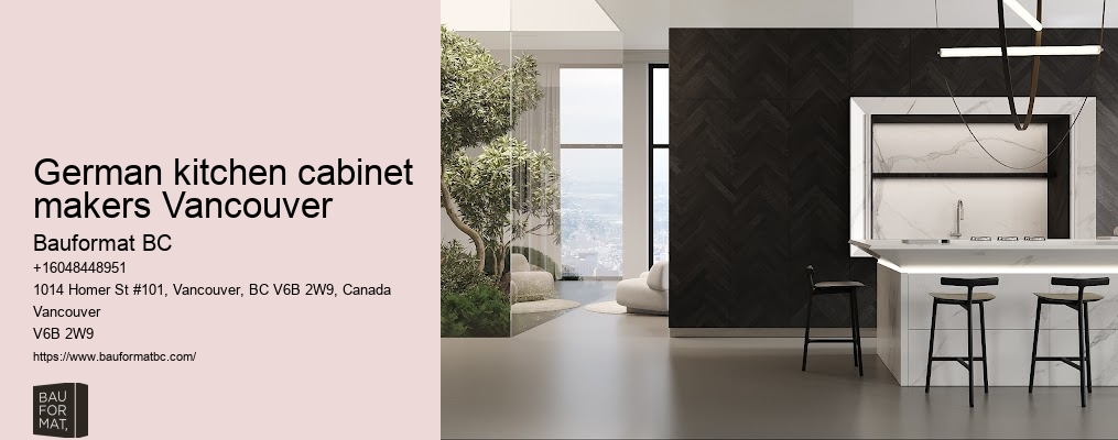 German kitchen cabinets with traditional craftsmanship Vancouver