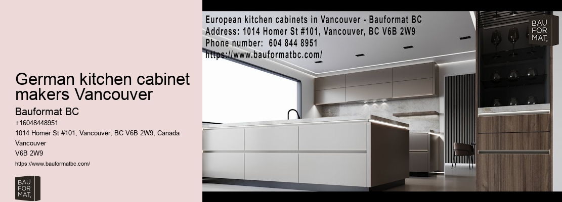 German kitchen cabinets with farmhouse sink Vancouver