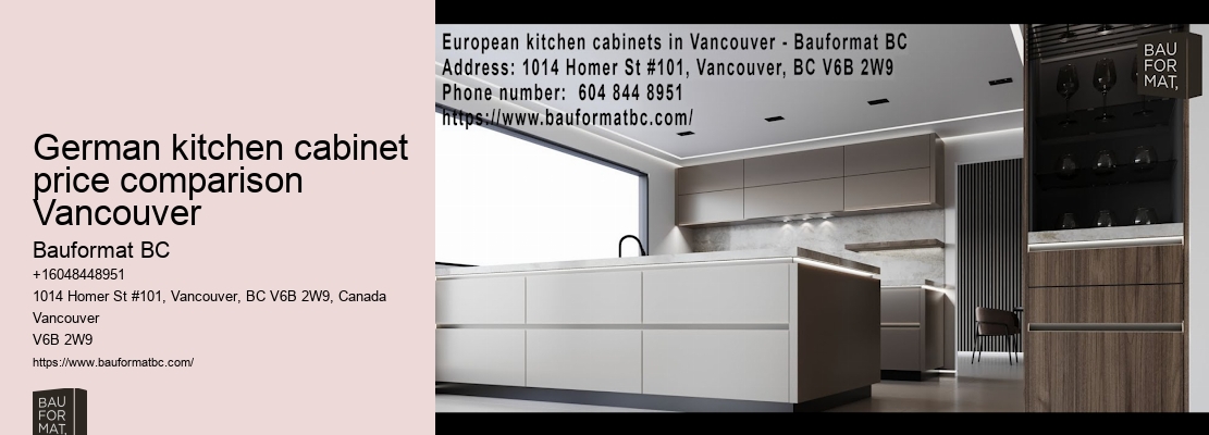 German kitchen cabinets for condos Vancouver