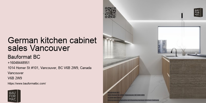 German kitchen cabinets with integrated handles Vancouver