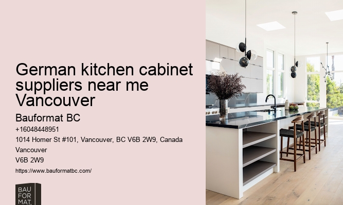 German kitchen cabinets with ceramic finishes Vancouver