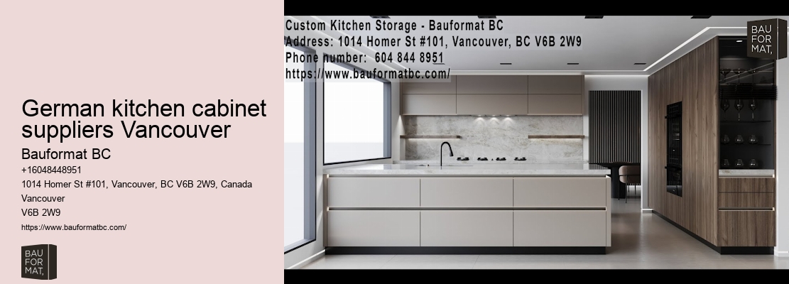 German kitchen cabinets for apartment kitchens Vancouver