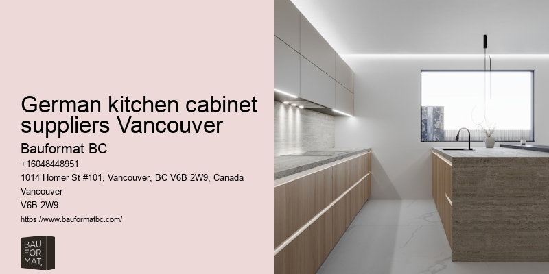 German kitchen cabinets for townhomes Vancouver