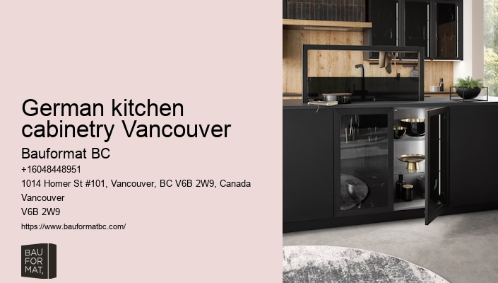 Premium German kitchen cabinets with integrated lighting Vancouver