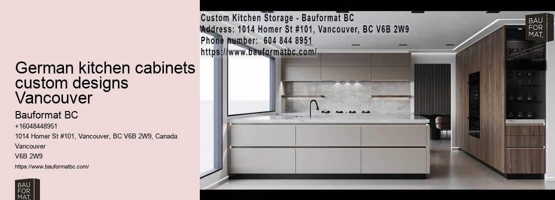 Innovative German kitchen cabinet design trends Vancouver
