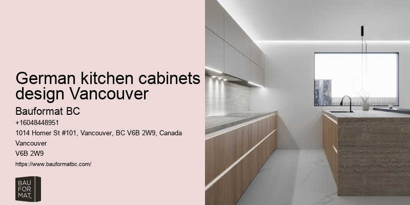German kitchen cabinets for single-family homes Vancouver