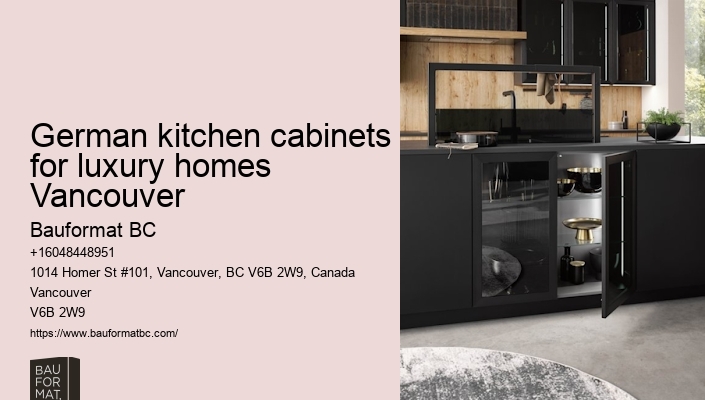 German kitchen cabinets with sustainable materials Vancouver