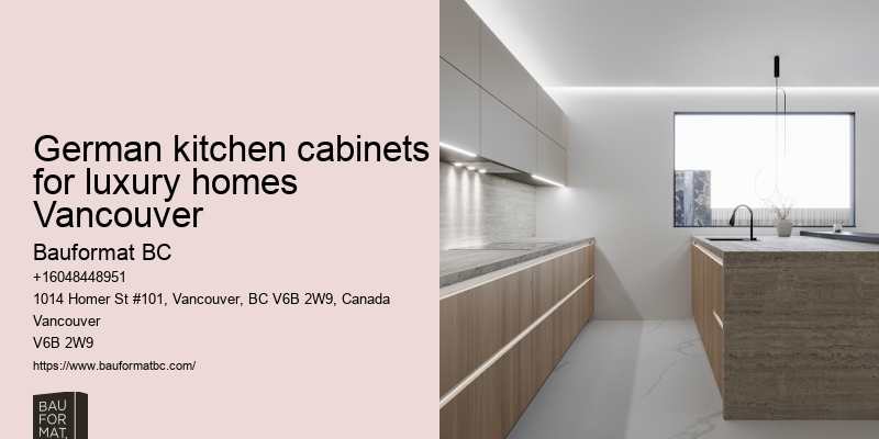 Latest German kitchen cabinet trends Vancouver
