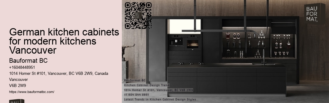 Space-efficient German kitchen cabinets for condos Vancouver