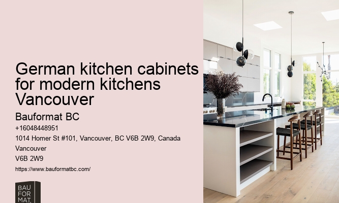 Popular German kitchen cabinet styles Vancouver