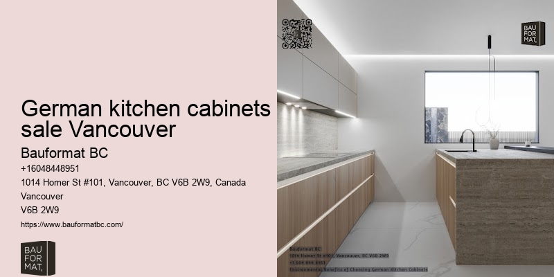 Elegant German kitchen cabinets Vancouver