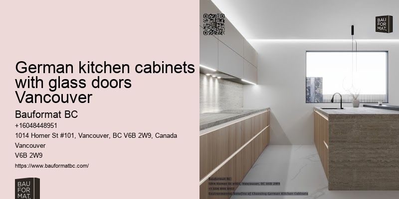 German kitchen cabinets with built-in appliances Vancouver