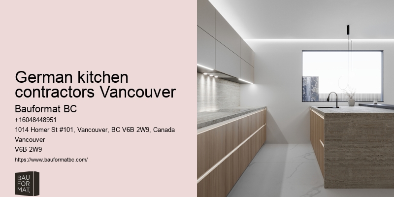 German kitchen cabinets for custom homes Vancouver