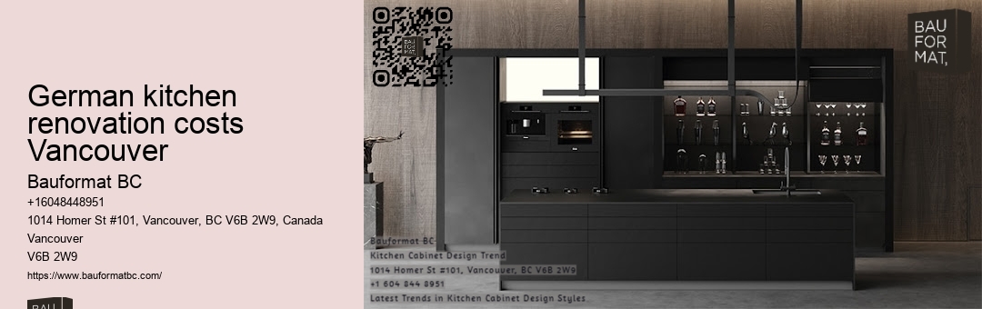 German kitchen cabinets open shelving Vancouver