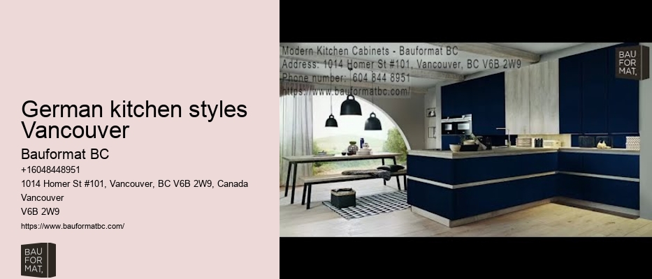 Space-efficient German kitchen cabinets for condos Vancouver