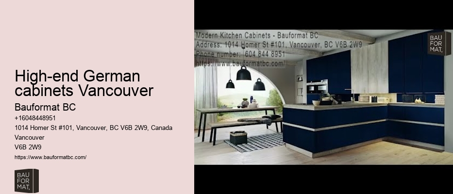German kitchen cabinets advice Vancouver