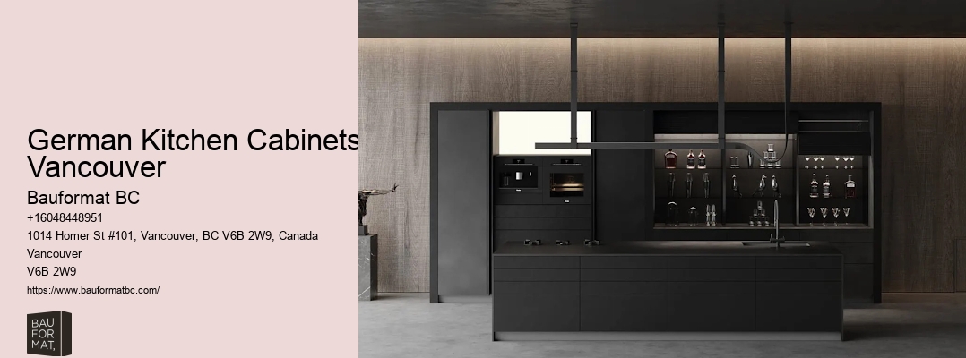 Compact German kitchen cabinets