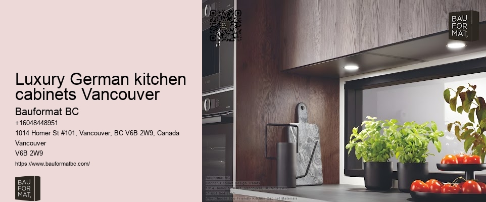 Luxury German kitchen cabinets Vancouver
