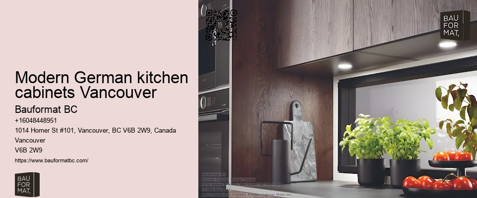 Modern German kitchen cabinets Vancouver