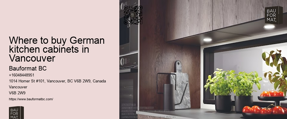 Where to buy German kitchen cabinets in Vancouver