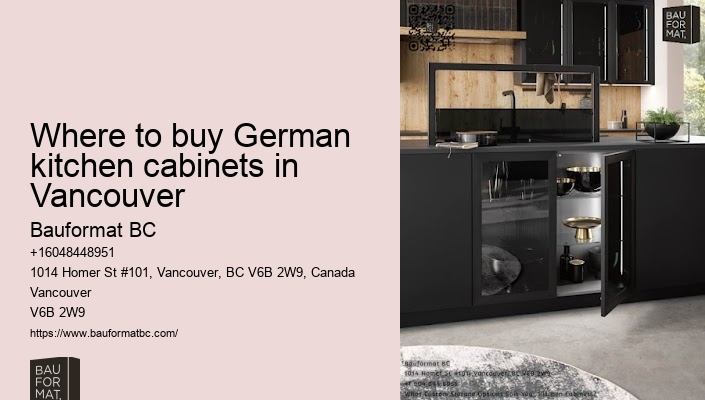 German kitchen cabinets for townhome kitchens Vancouver