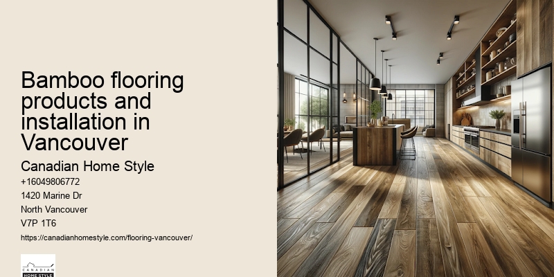 Bamboo flooring products and installation in Vancouver