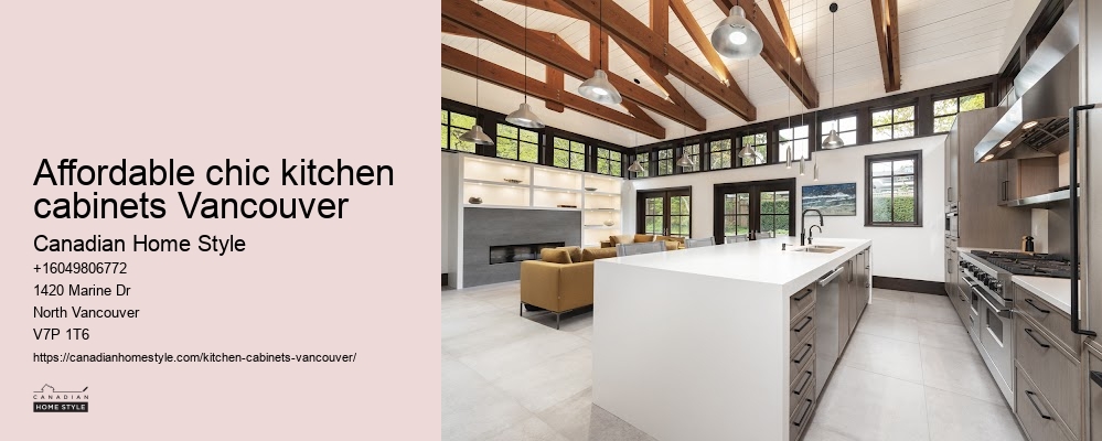 Affordable chic kitchen cabinets Vancouver
