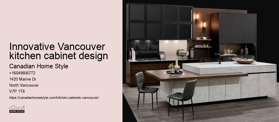 Stylish kitchen cabinets with glass doors Vancouver