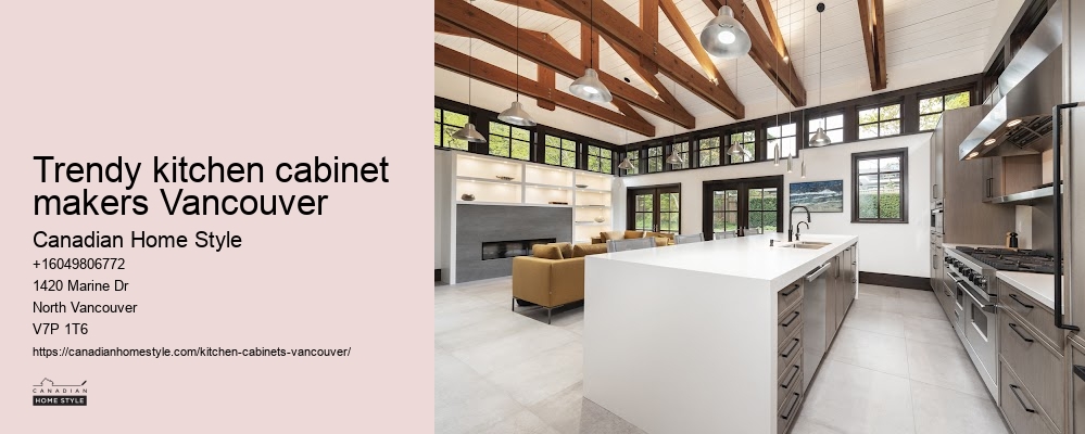 Trendy kitchen cabinet makers Vancouver