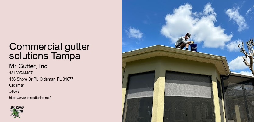 Commercial gutter solutions Tampa rainwater collection systems
