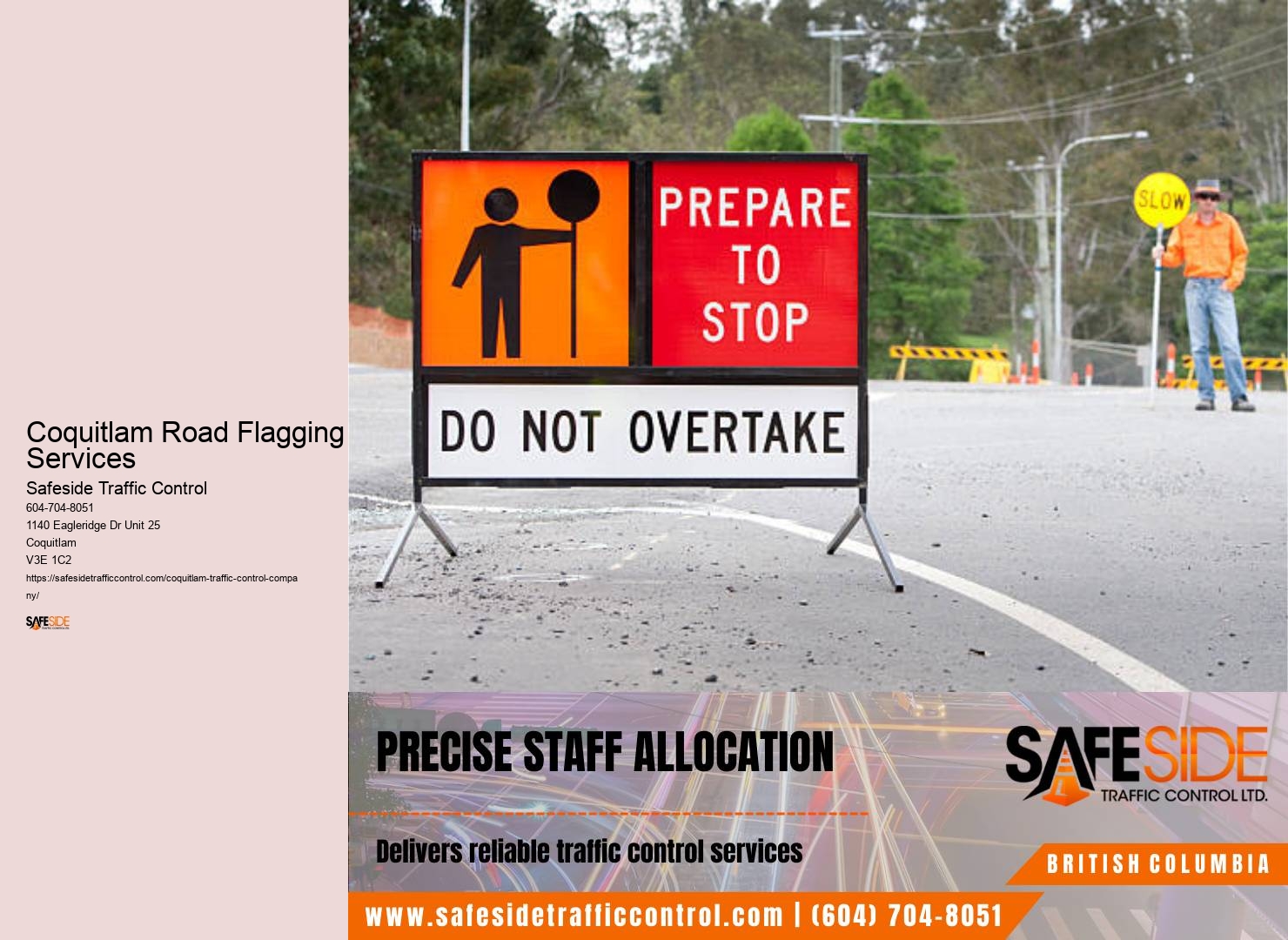 Traffic Flow Management Coquitlam Road Flagging Services
