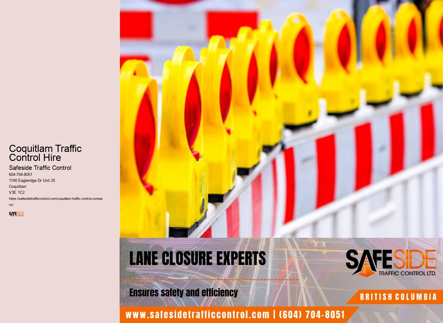 Coquitlam Traffic Control Hire Certified Traffic Management Teams