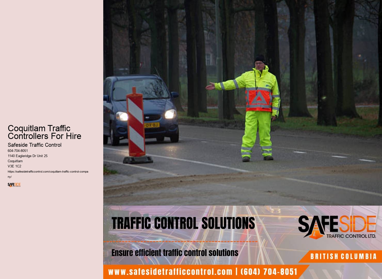 Coquitlam Traffic Controllers For Hire Flagging Compliance Services