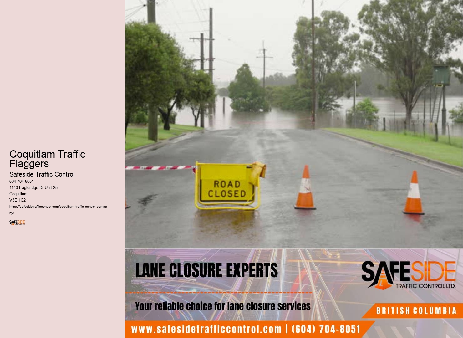 Best Traffic Flow Services Coquitlam Traffic Flaggers