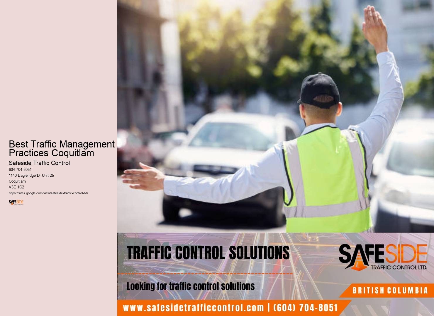 Best Traffic Management Practices Coquitlam road traffic control