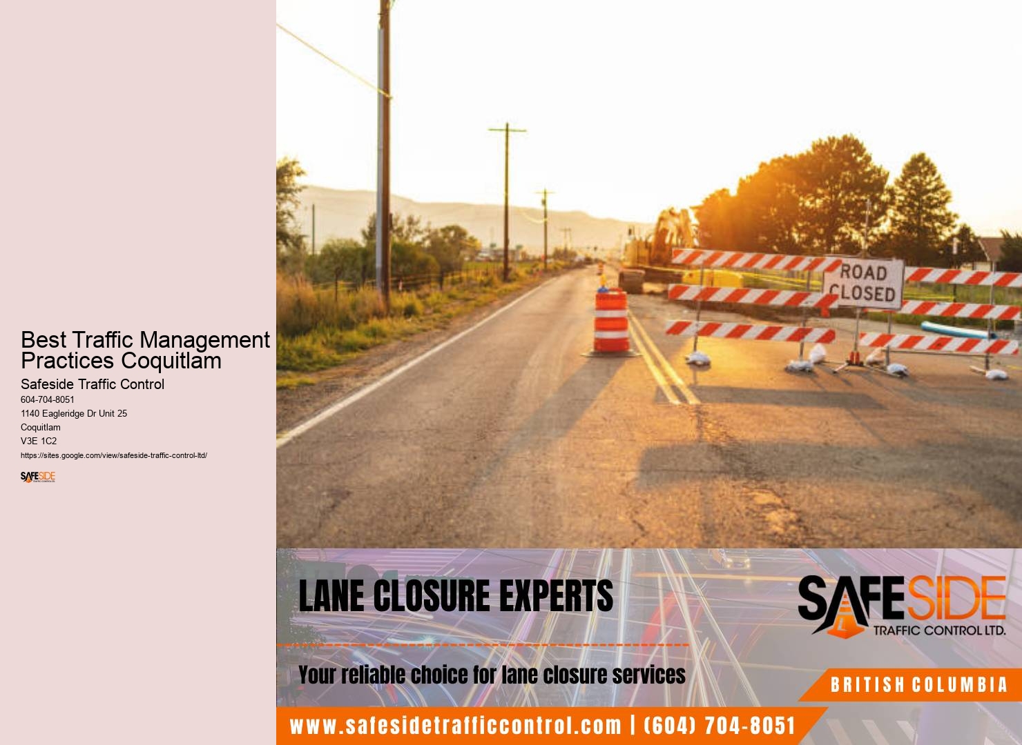 Top-notch Traffic Solutions Best Traffic Management Practices Coquitlam